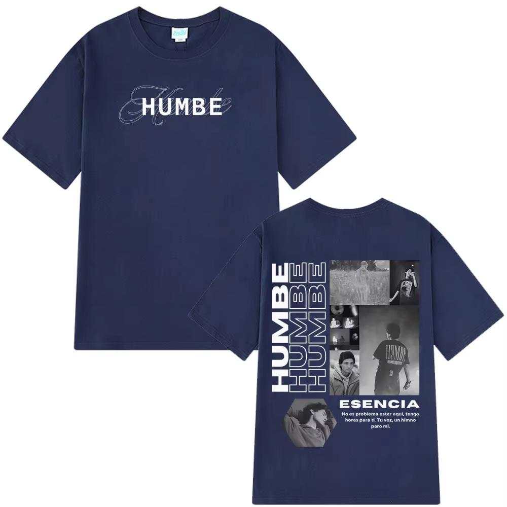 

Singer Humbe Esencia Tour 2026 graphics Unisexs Tshirt Fashion Hip Hop Oversized Retro Unisex Oneck Short Sleeve shirt XL