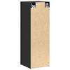Wall Mounted TV Cabinet 2 pcs Black Oak Effect 30.5 x 28.5 x 90 cm