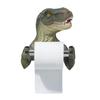 Moire Imports Toilet Paper Dinosaur Wall No Drilling Interior Kitchen Paper Holder, (Tyrannosaurus Rex, Velociraptor), 2-way Mount, Required, Resin,