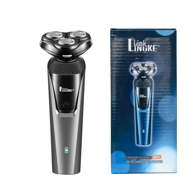 Linko 8806 Мужской моющийся электрический бритвенный набор: Триммер для бороды «три в одном» с USB-подзарядкой