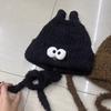 Cute cartoon big eyes ears ear protector wool hat women autumn and winter warm windproof Lei Feng hat knitted hat Internet celebrity