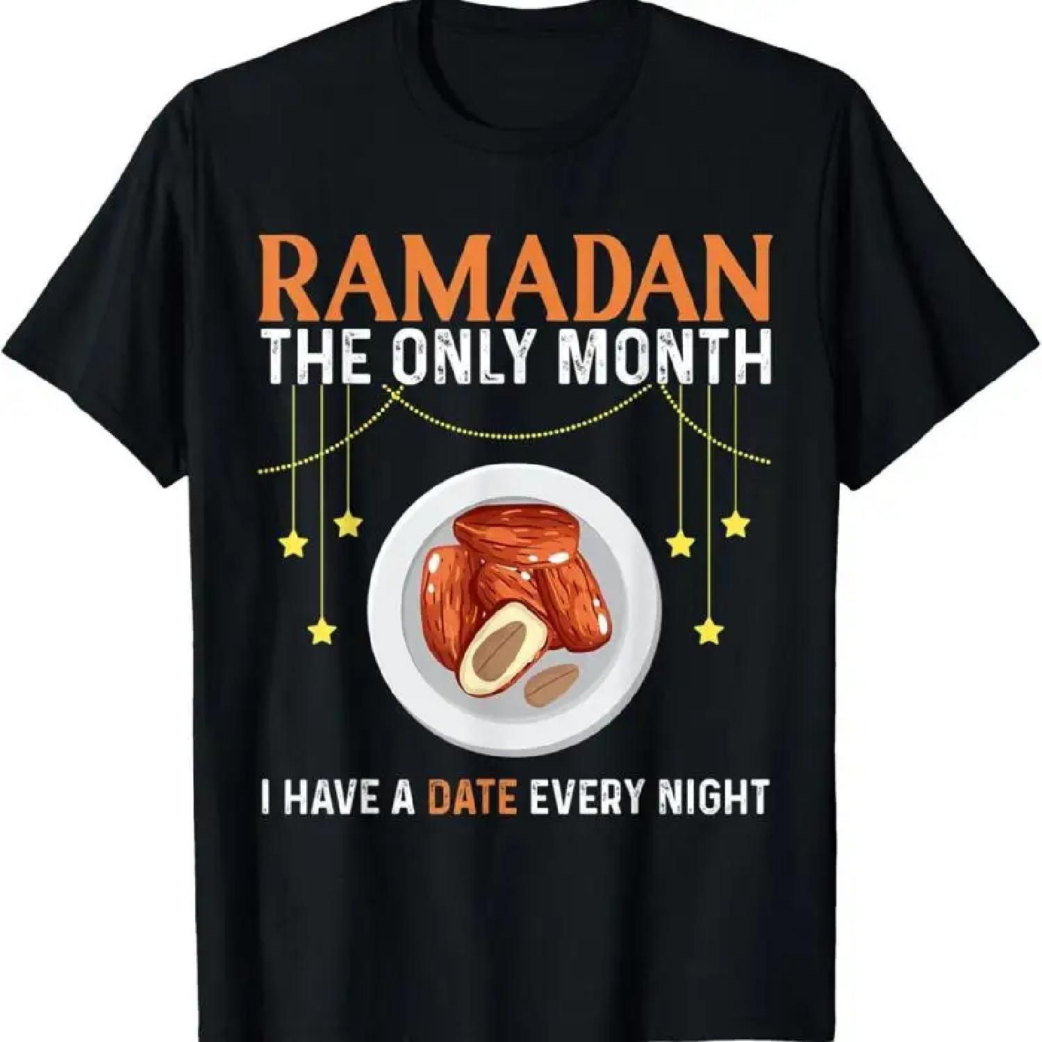 Рамадан Единственный Месяц, Когда У Меня Есть Свидание Каждый Вечер Футболка(1) XXXXXL разноцветный