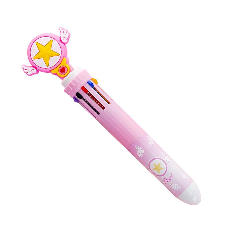 Creative Cartoon Multi-Color Ballpoint Pen for Students and Journals