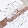 10pcs Stainless Steel Hollow Geometric Bezel Frame Charms Pendants For Jewelry Making DIY Necklace Earrings Pendants Accessories