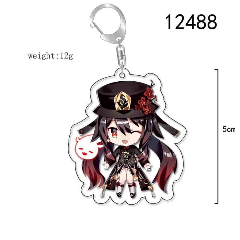 Raiden Shogun & Yae Miko Genshin Impact Acrylic Keychain