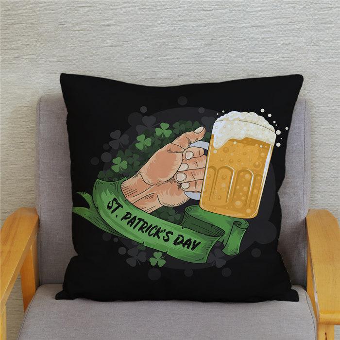 Vintage Beer Cushion Cover Peach Skin Pillowcase Fashion Home Decor Pillowcase Pillowcase
