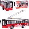 Large Red City Trolleybus With Opening Doors Sound Light