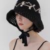 VARZAR VA Digital Logo Punching Bonnet Hat Black