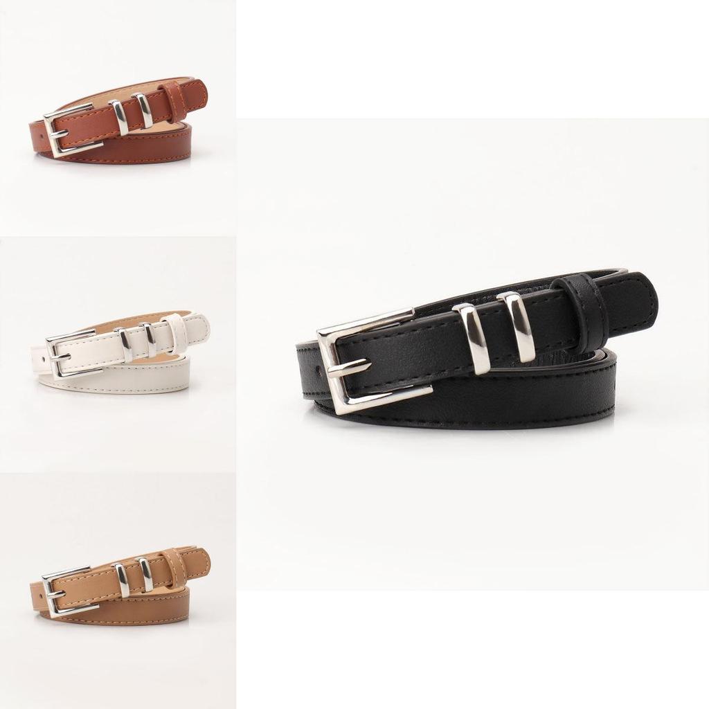 Fashionable Faux Leather Waist Belt With Pin Buckle For Retro Casual Style