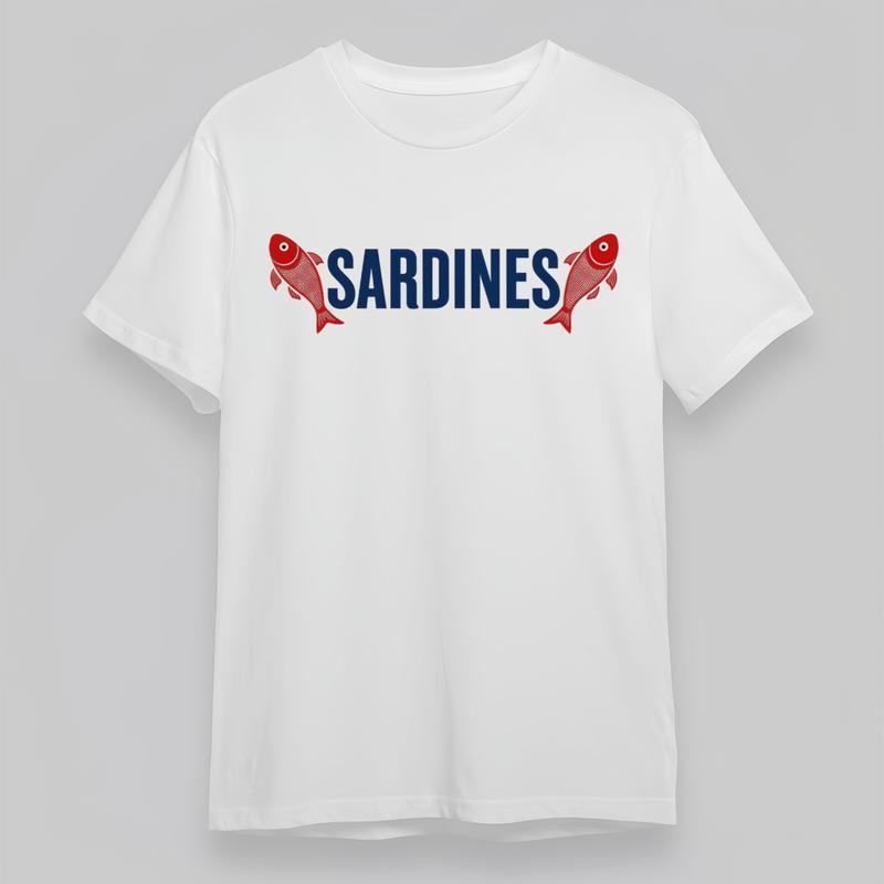 

Women s Plus Size Soft Comfortable Classic T-Shirt Sardine Fish Ocean Theme Tee XL