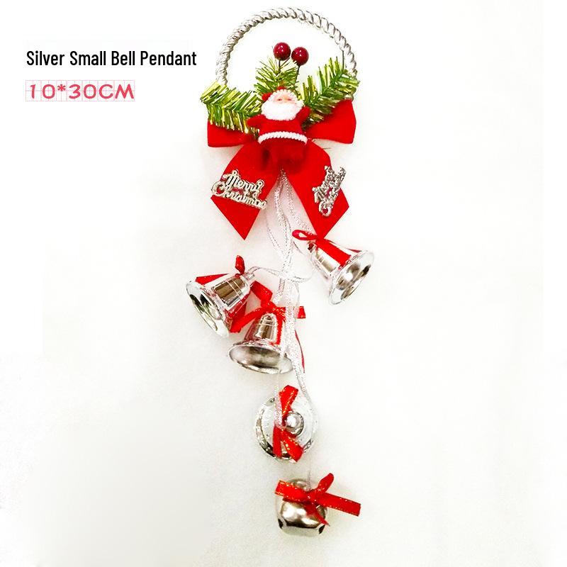 Large Double Christmas Bells Ornaments: Door & Tree Hanging Decor