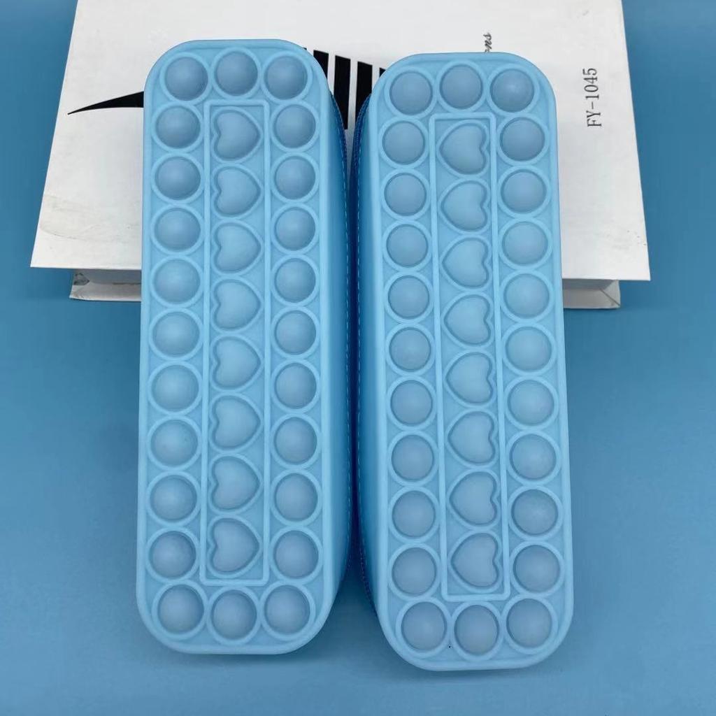 Novo pops sua bolha push fidget brinquedos caso de lápis crianças alívio do estresse espremer brinquedo anti-stress popsits macio crianças brinquedos popper