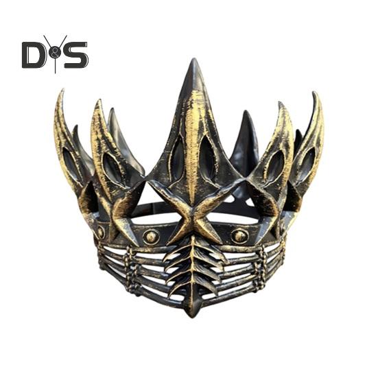 Evil Queen Crown Headband Adult Goth Headpiece for Medieval Halloween Party Masquerade Stage Performance