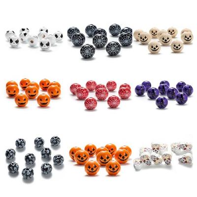 10 Pieces Wooden Bead for Crafts Handmade Round Beads for Jewelry Making