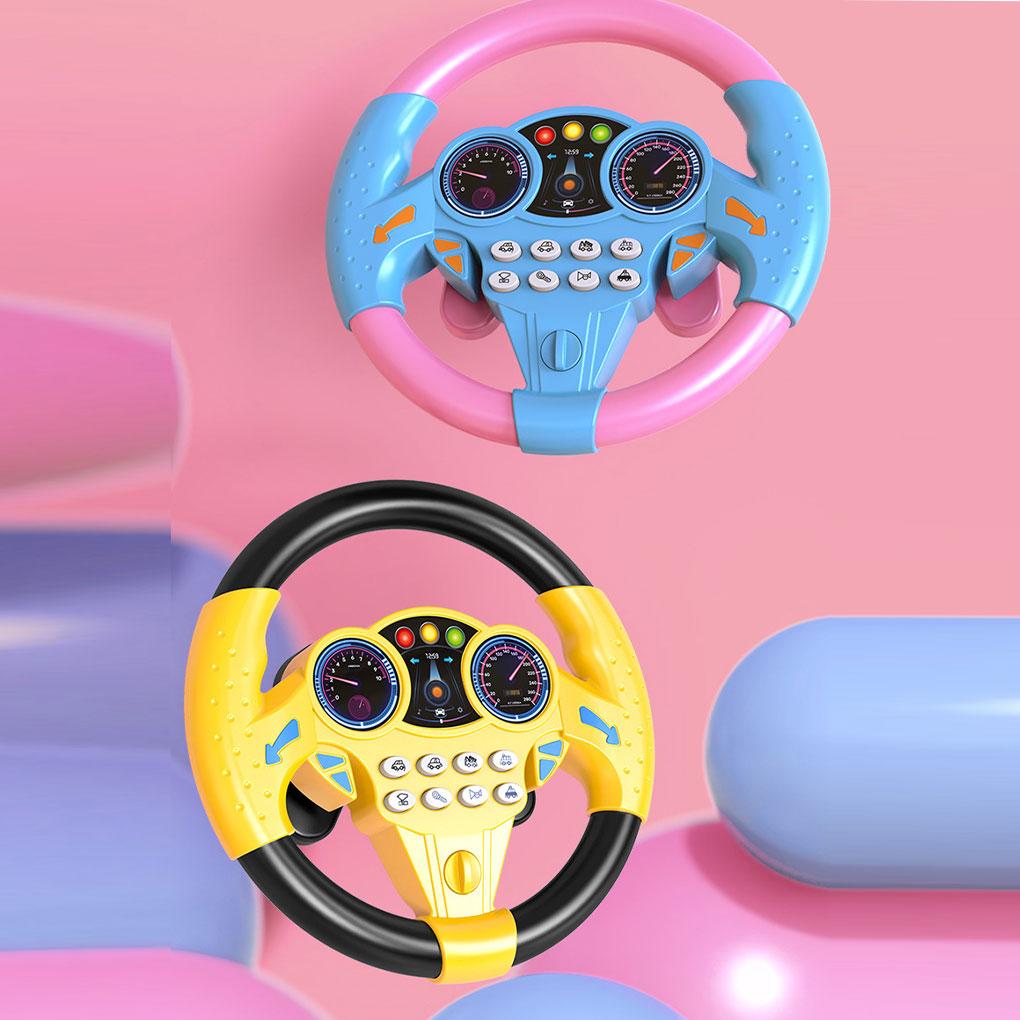 ABS Driving Steering Wheel Role-playing Toy With Simulation Effects For Kids Steering Wheel Toys