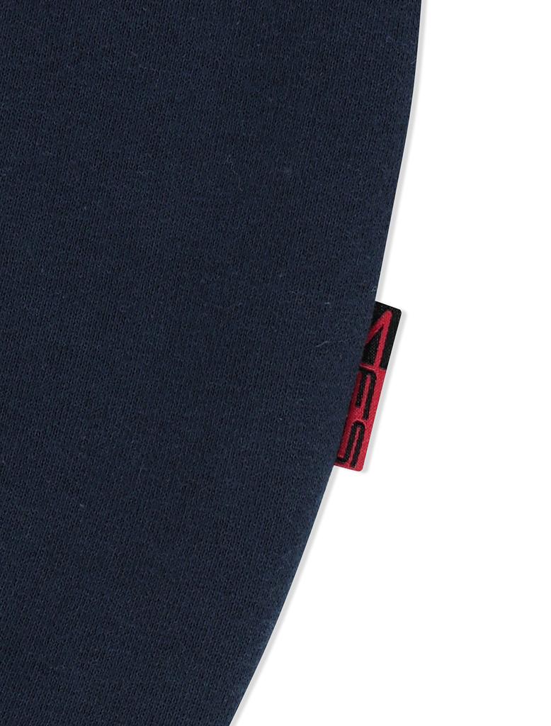 Yeseyesee Y.E.S Snail Logo Zip-Up Hoodie Navy
