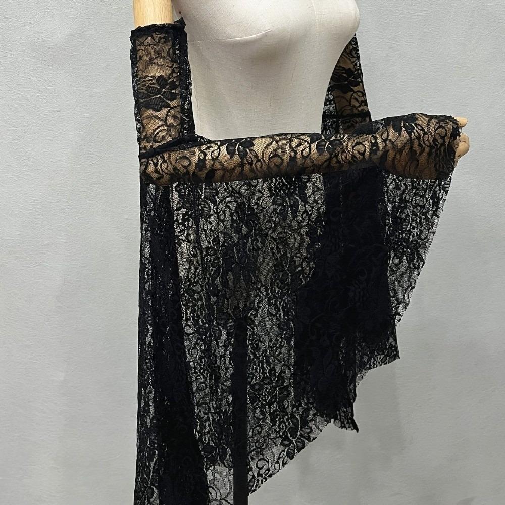 Lace Mesh Flared Long Sleeves Breathable Arm Covers Elegant Arm Sleeves Wedding Dress Accessories