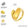 Women's Chunky Oval Opening Ring,Unique Stainless Steel Punk Rings,Trendy Jewelry Gift To Girls