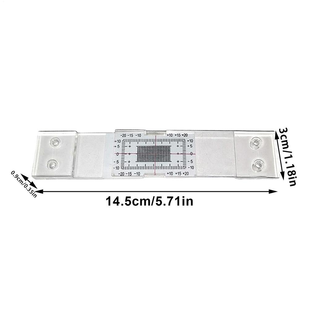 Crack Monitor Measuring Instrument Corner Crack Monitor Transparent Tool Horizontal Vertical Measurement Device For Wall Cracks