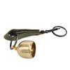 Bear Bell Thickened Webbing Brass with Snap Hook Clear Sound Keychain Bell for Outdoor Climbing Backpack Camping Army
