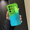 Gradient Color Wave Wristband Case for Samsung Galaxy S26 Ultra S25 S24 S23 S22 Ultra S24 FE S26 Plus A55 A35 A36 Bracket Cover