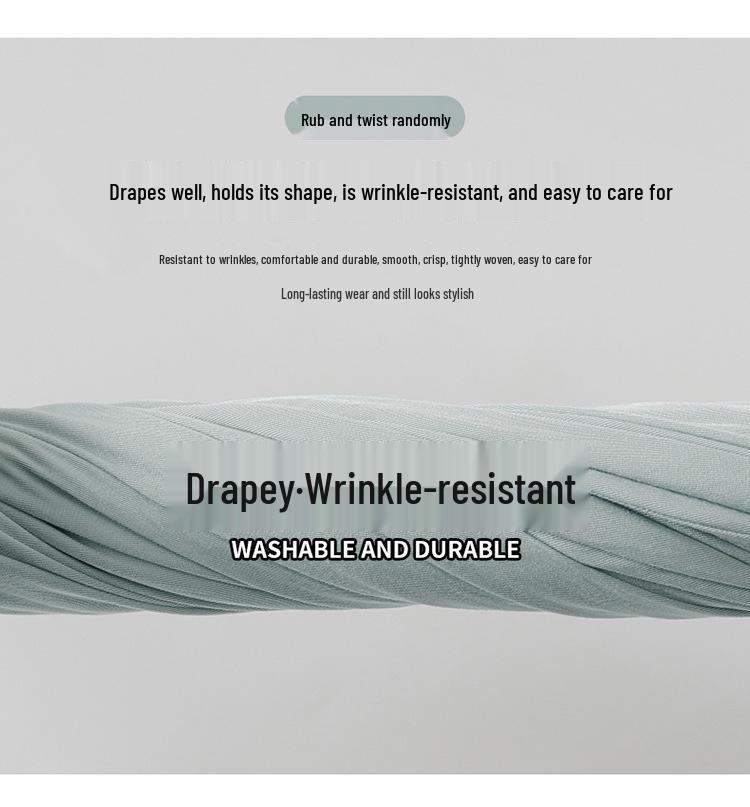 Ice Silk Wide-Leg Women's Summer Pants 2026 - Lightweight, Wrinkle-Resistant Cotton with High-End Drape Design.