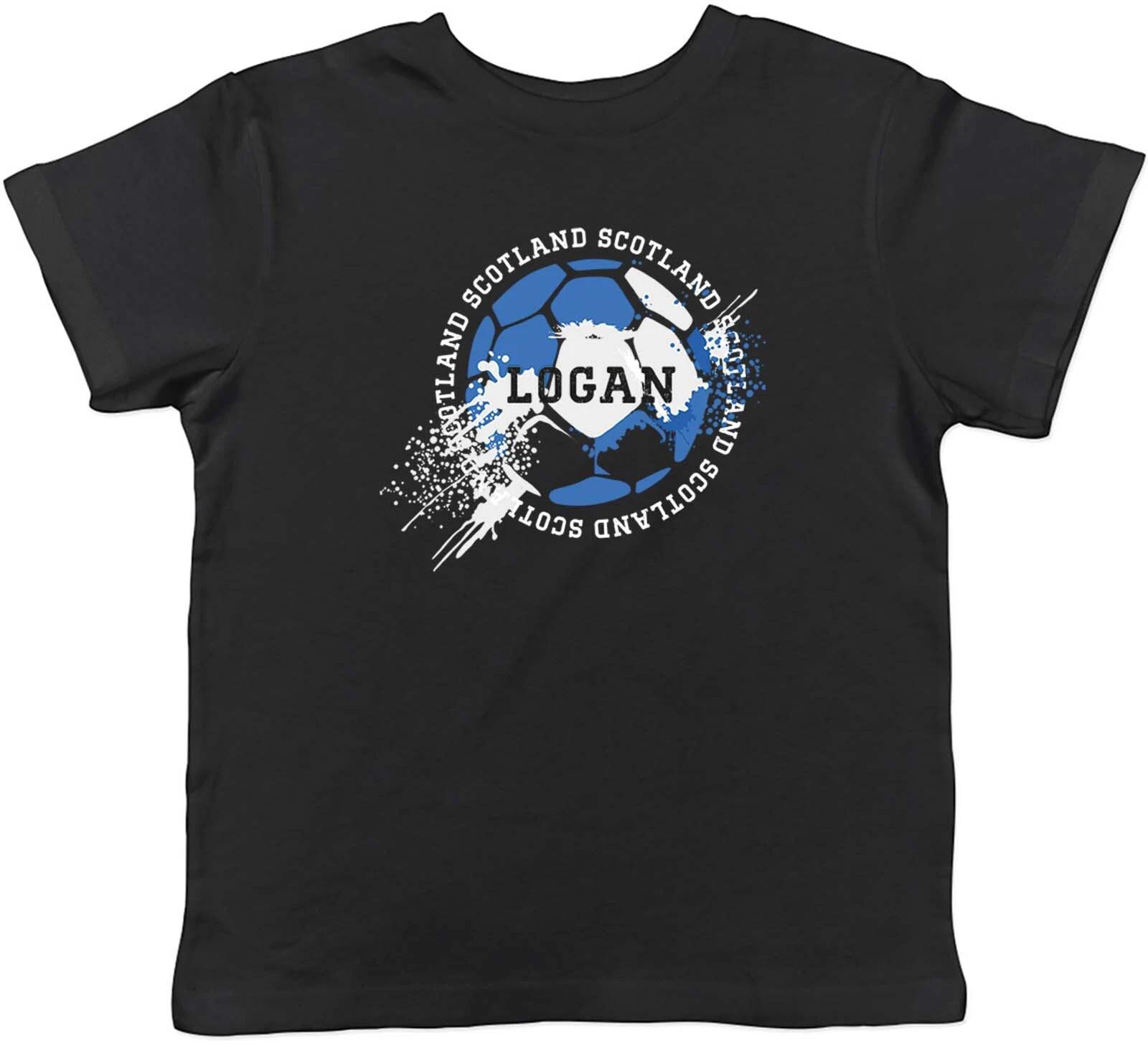 Personalised Scotland Football Sports Childrens Kids T-Shirt Boys Girls Gift 120