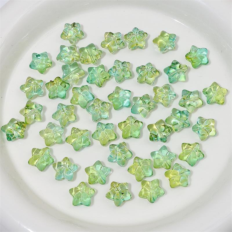 10pcs 15mm Crystal Glass Star Bow Beads Charm for Earring Necklace Bracelet DIY Jewelry Making Accessories