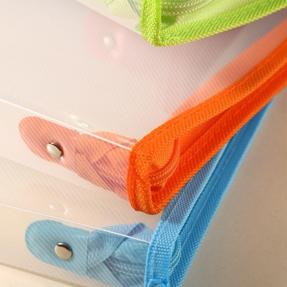 Husă transparentă cu fermoar de mare capacitate, organizator de documente, husă pentru școală și birou