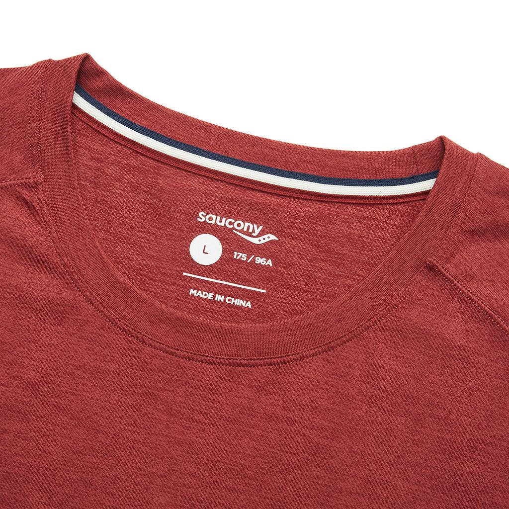 Saucony Soft And Comfortable Round Neck Skin-Friendly Long Sleeve Knit Top Unisex tops Red SA2269LT22T-RD028
