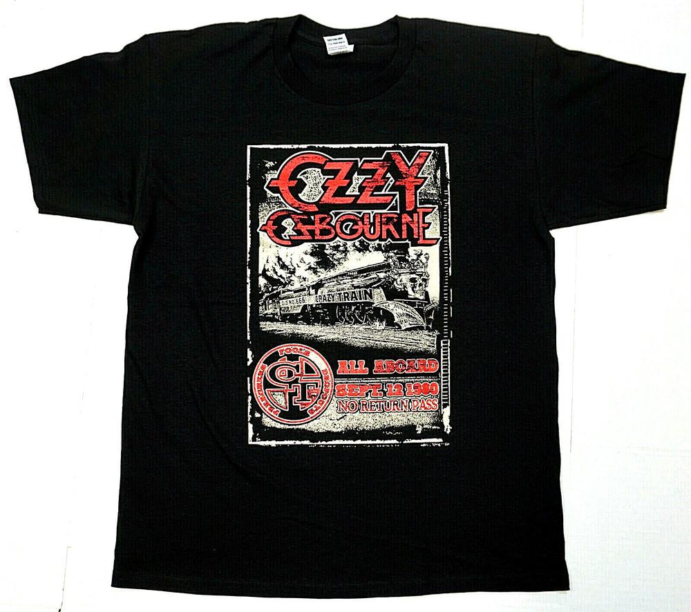 OZZY OSBOURNE Crazy Train T-shirt Men's Tee