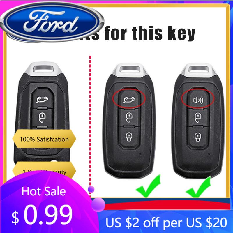 Neuer 2026 Autoaufkleber Für Ford Leder Auto Smart Key Hülle Abdeckung Schale Schlüsselos Schutzhalter Schlüsselanhänger Für Ford Territory EV Schlüsselanhänger