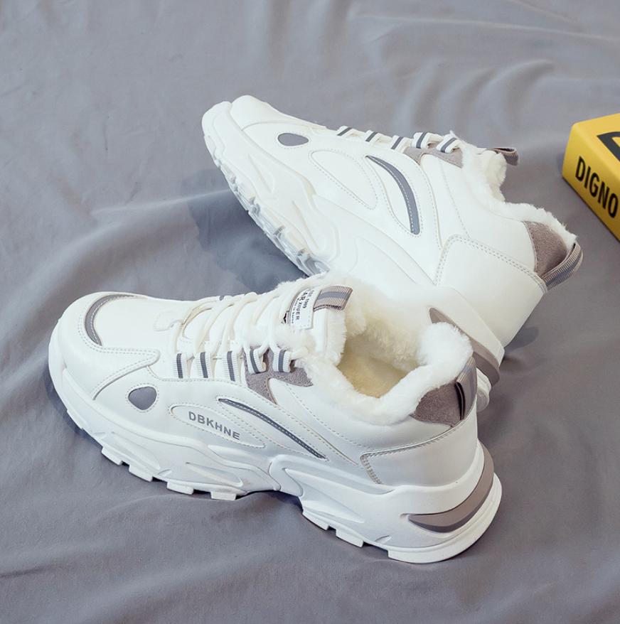 

Модные зимние мужские ботильоны плюшевые теплые мужские зимние ботинки водонепроницаемые кожаные мужские уличные ботинки мужские дизайнерские кроссовки Erkek Bot 43