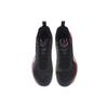 LiNing Sprint SE Cushioning Slip Resistant Abrasion Resistant Low Top Badminton Shoes Unisex Black Red AYZS018-2