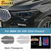 Una coppia 2 pezzi Pellicola Protettiva per Fari Auto Pellicola Auto Nero Affumicato Trasparente TPU Adesivo di Riparazione Per BMW X6 G06 M -