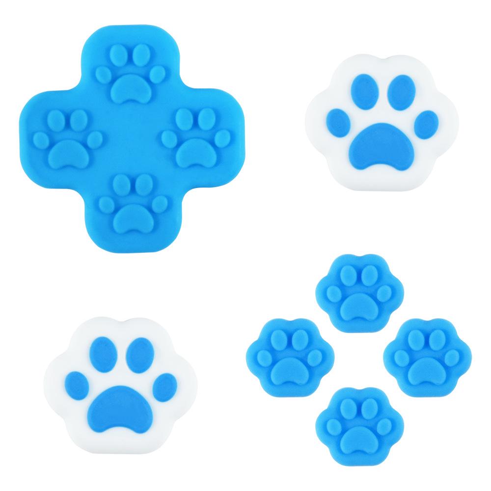 AMOGMO Silicone Non-slip Switch Controller Alien Cat Paw Joystick and Button Stickers