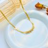 Gold Snake Chain Heart Emerald Choker – Vintage Romantic Jewelry, Love & Growth Gift for Women