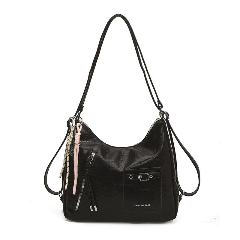 Large capacity bag women's 2025 new retro trend niche backpack for commuting to work and relaxed shoulder bag