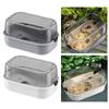 Turtle Aquarium with Platform Easy To Change Water Tortoise Aquarium Habitat for Terrapin Tortoise Crayfish Lizards Crabs