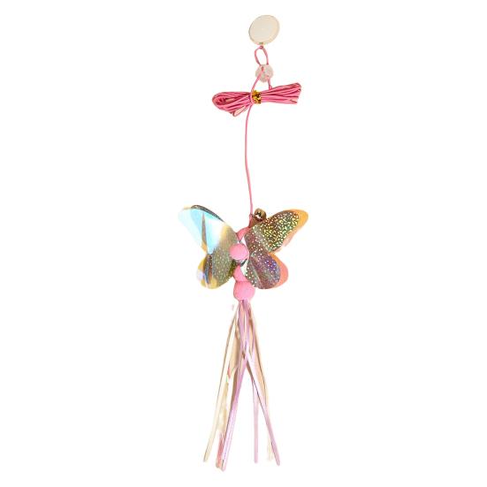 Hanging Cat Toy Exquisite Self-adhesive Relieve Stress Butterfly Swing Cat Interactive Toy Pet Supplies
