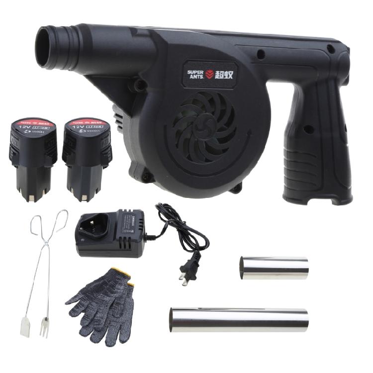 Handheld BBQ Fan Air Blower Large Air Flow Rechargeable BBQ Fan Variable Speed