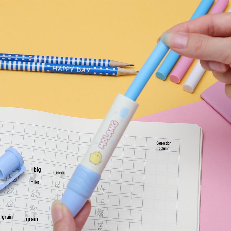 Cute Cartoon Retractable Pen-Style Eraser for Kids