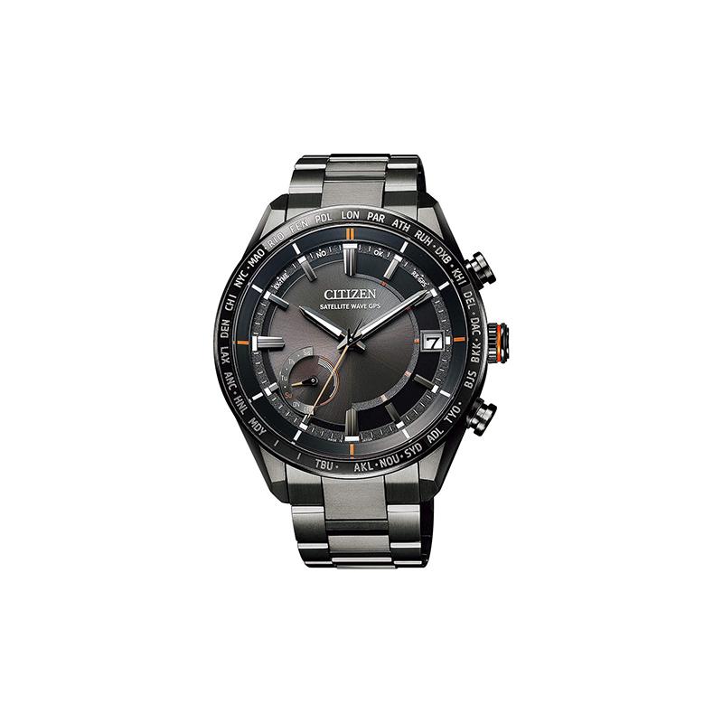 

CITIZEN Casual Fashion High-End Satellite GPS 100 Meters Waterproof Quartz Titanium Strap Men s Watch Black Dial CC3085-51E чорний