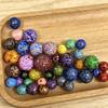 Intangible Cultural Heritage Lacquered Mother-of-Pearl Beads - Exquisite Handmade Accessories for DIY Bracelets and Necklaces.