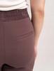 Women' Viscose Cigarette Pants with Tapered Legs Elegant Moraj Brown