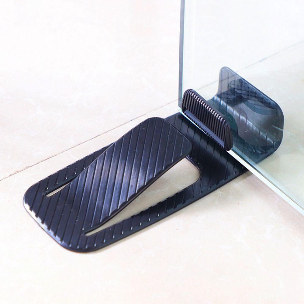 

4 Colors Invisible Nail-free Spring Portable Wedge Bracket Door Stopper Protector Door Holder чёрный