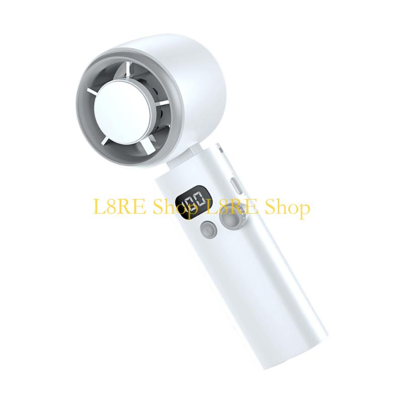 L8RE USB Rechargeable Portable Fan Quiet Handheld Mini Fan 100 Speed Setting Cooling Fan for Travel Office Home Birthday Gift