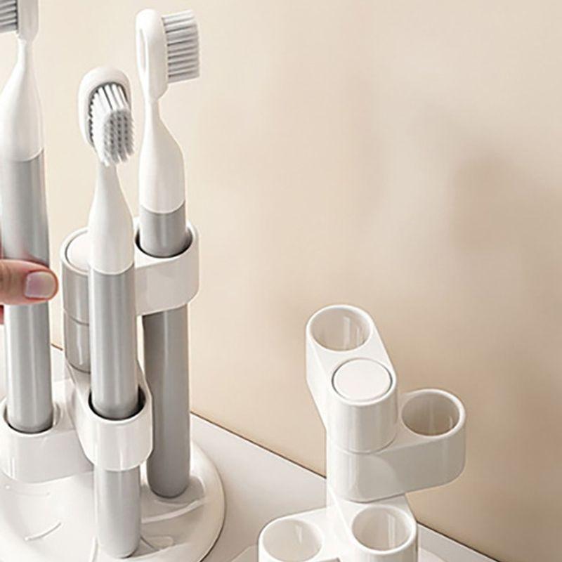 Briskstyle 4otvorový 360stupňový otočný stojan držák na zubní kartáčky