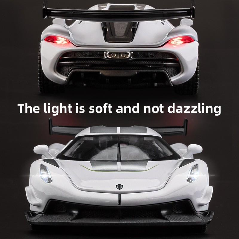 Jesko Koenigsegg 132 Alloy Car Model With Light Sound For Gift Toy Display