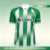 Sommer 26-27 Betis Fußballtrikot Y2K Grün gestreiftes Oversized-T-Shirt Familien-Partnerlook für Sport Streetwear Freizeitkleidung